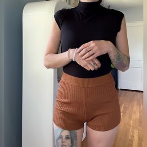 Superdown high waisted cozy shorts size small